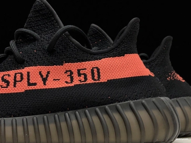 Adidas Black V2 Boost 350 BY9612 Core Yeezy Red 0707